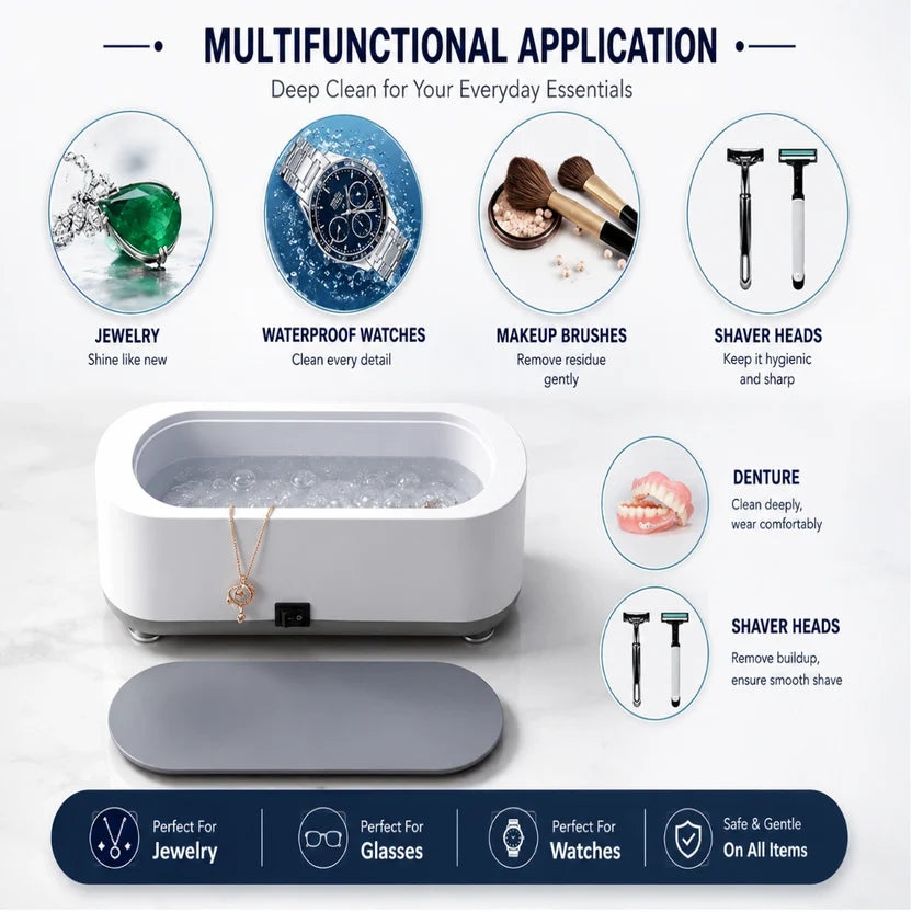 💎 Avenro PureWave™ - Multi-Purpose Ultrasonic Cleaner