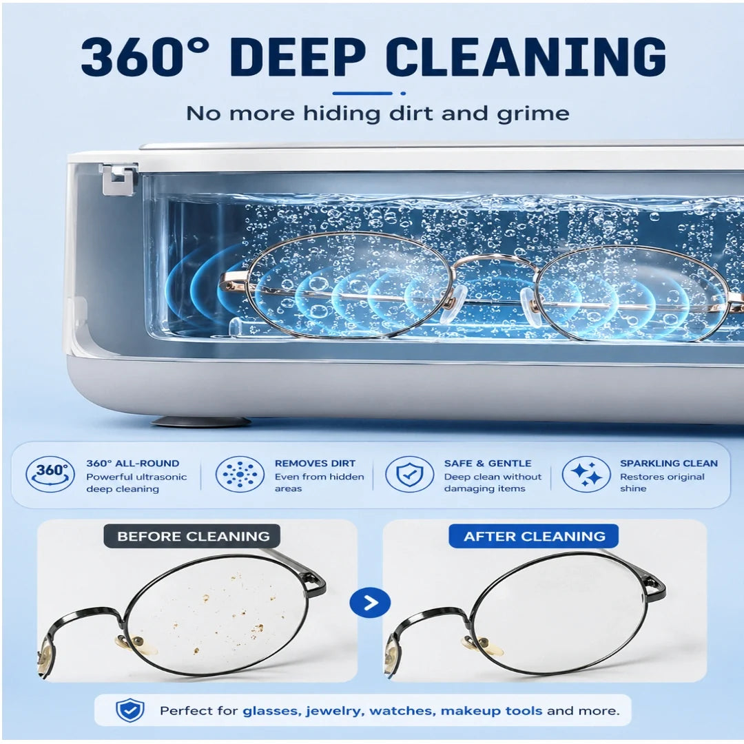 💎 Avenro PureWave™ - Multi-Purpose Ultrasonic Cleaner