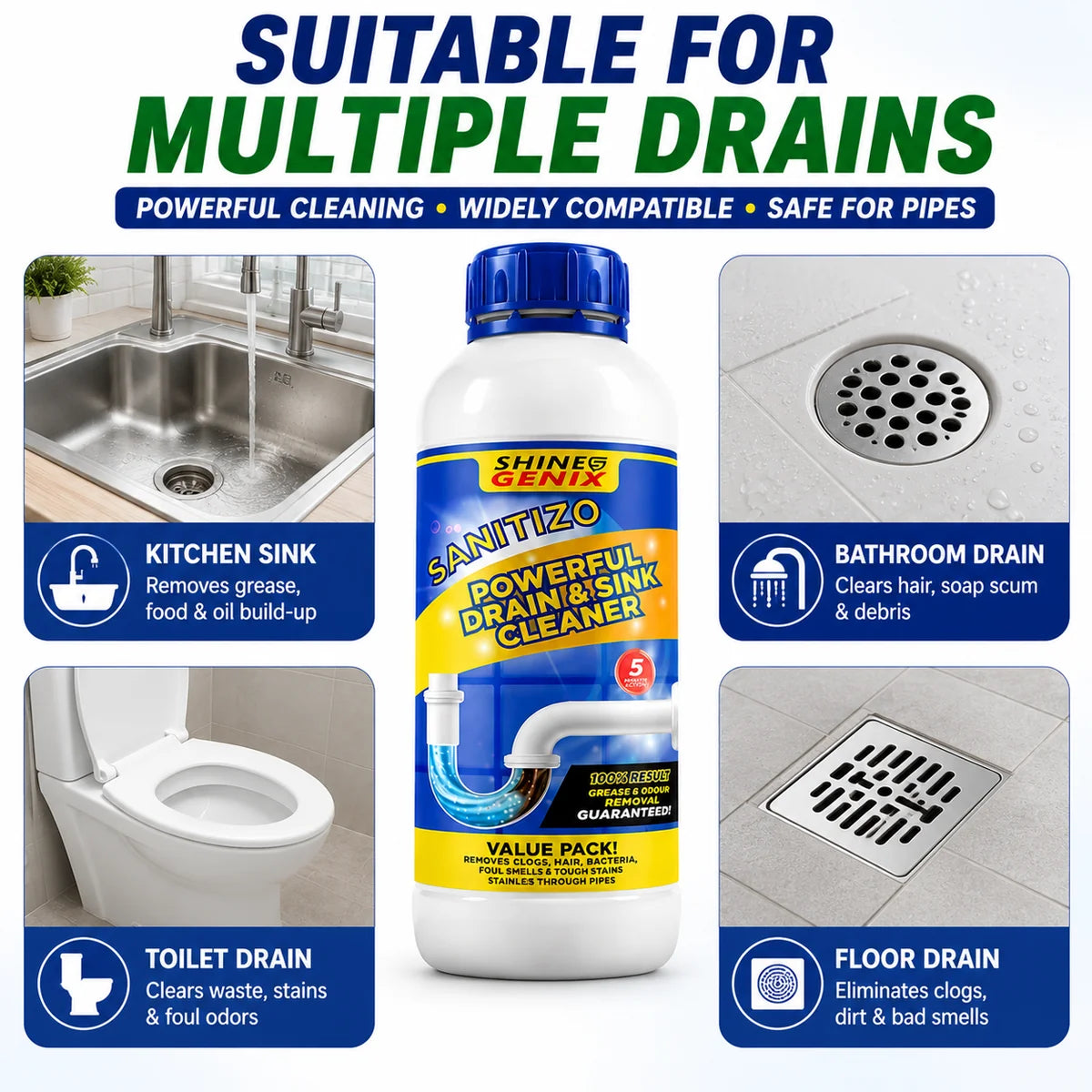 🧼 Avenro DrainCare™ — Sink and Drain Cleaner  ✨